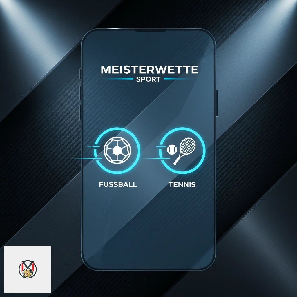 Übersicht der Sportarten in der Meisterwette App auf einem Smartphone.