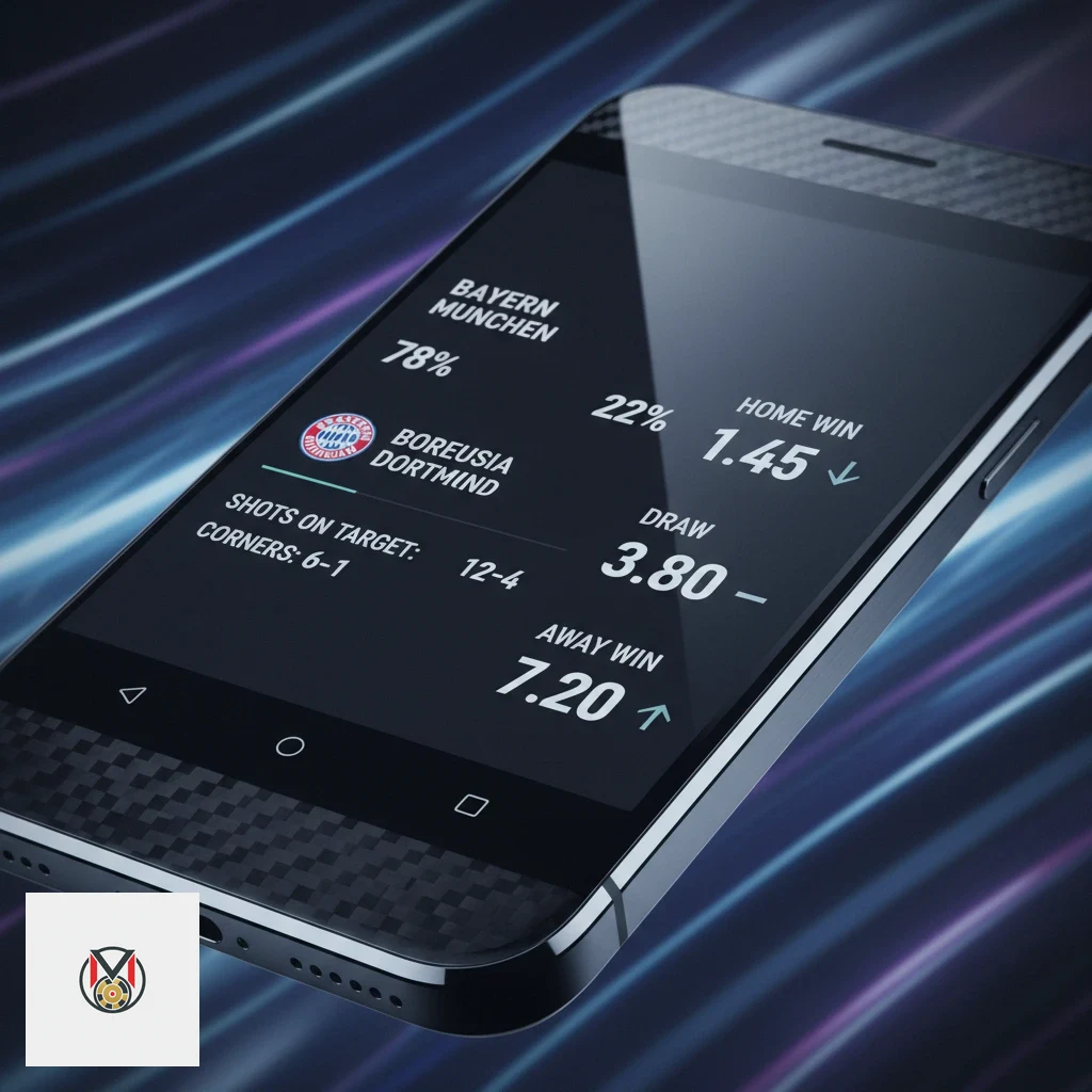 Konfigurierter Wettschein für Kombiwetten in der mobilen Applikation.