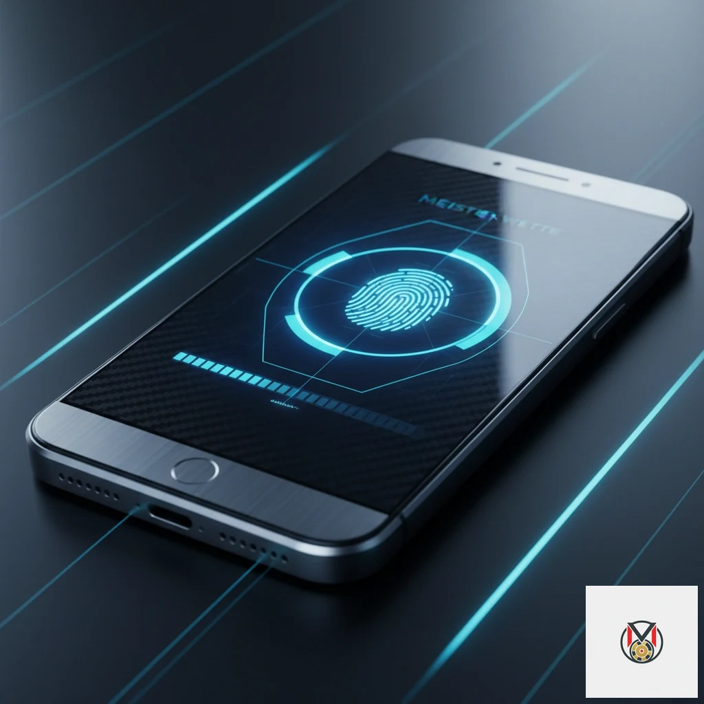 Smartphone mit Gesichtserkennung zur Entsperrung der Wett-Applikation